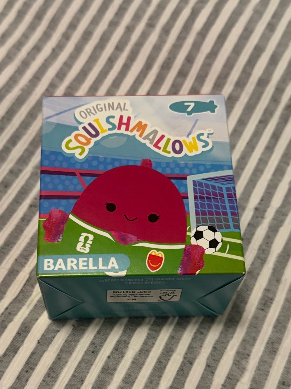FIFA Squishmallows #7 Barella McDonalds Happy Meal toy New in Box